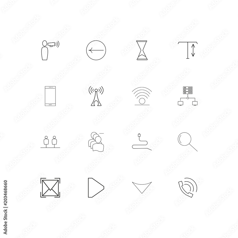 Web linear thin icons set. Outlined simple vector icons Web linear thin icons set. Outlined simple vector icons