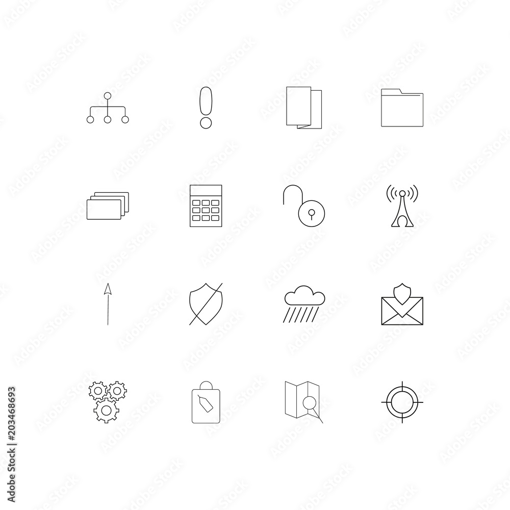 Web linear thin icons set. Outlined simple vector icons Web linear thin icons set. Outlined simple vector icons