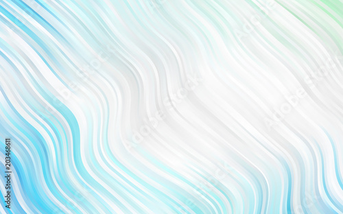 Light Blue, Green vector background with bubble shapes.