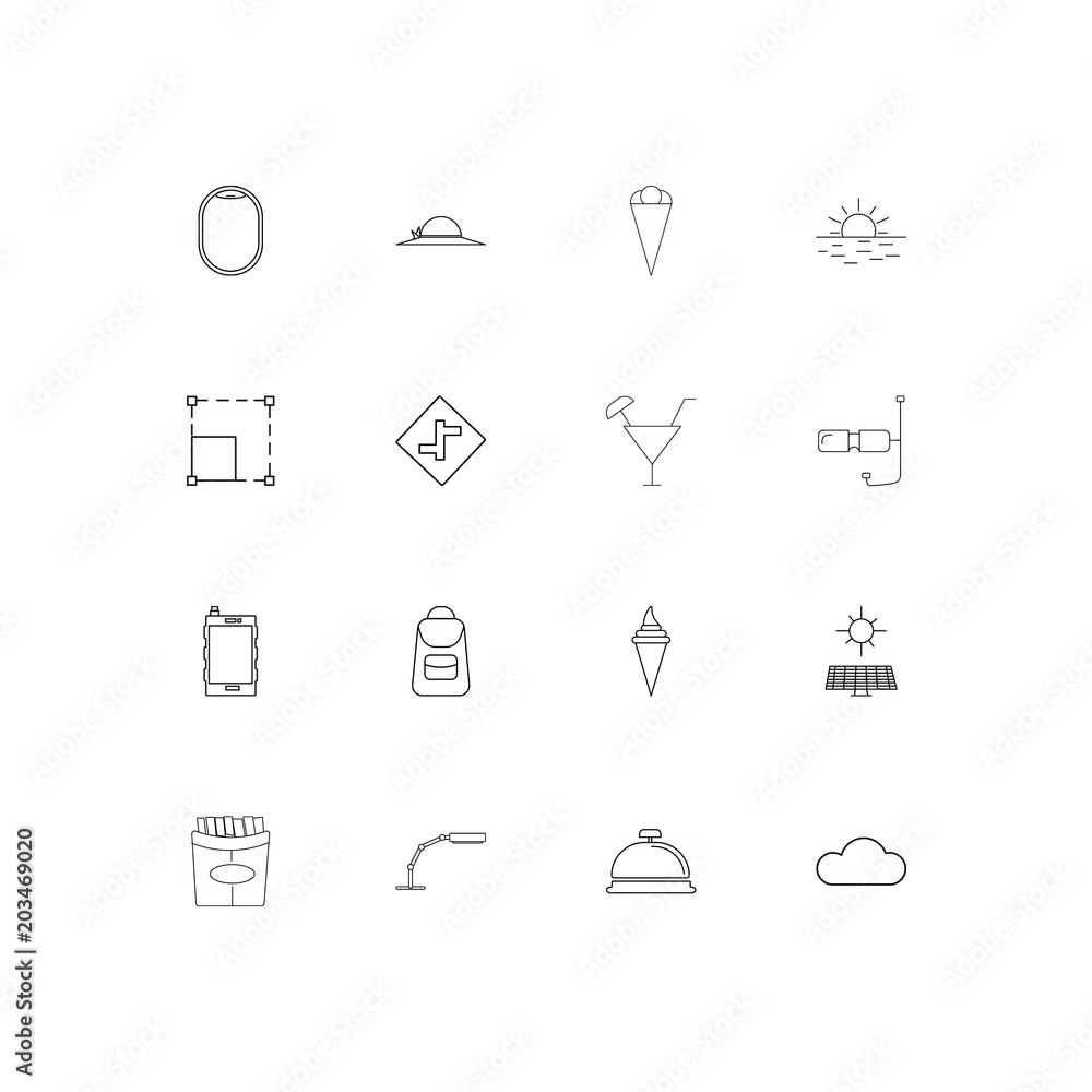 Travel And Tourism linear thin icons set. Outlined simple vector icons Travel And Tourism linear thin icons set. Outlined simple vector icons