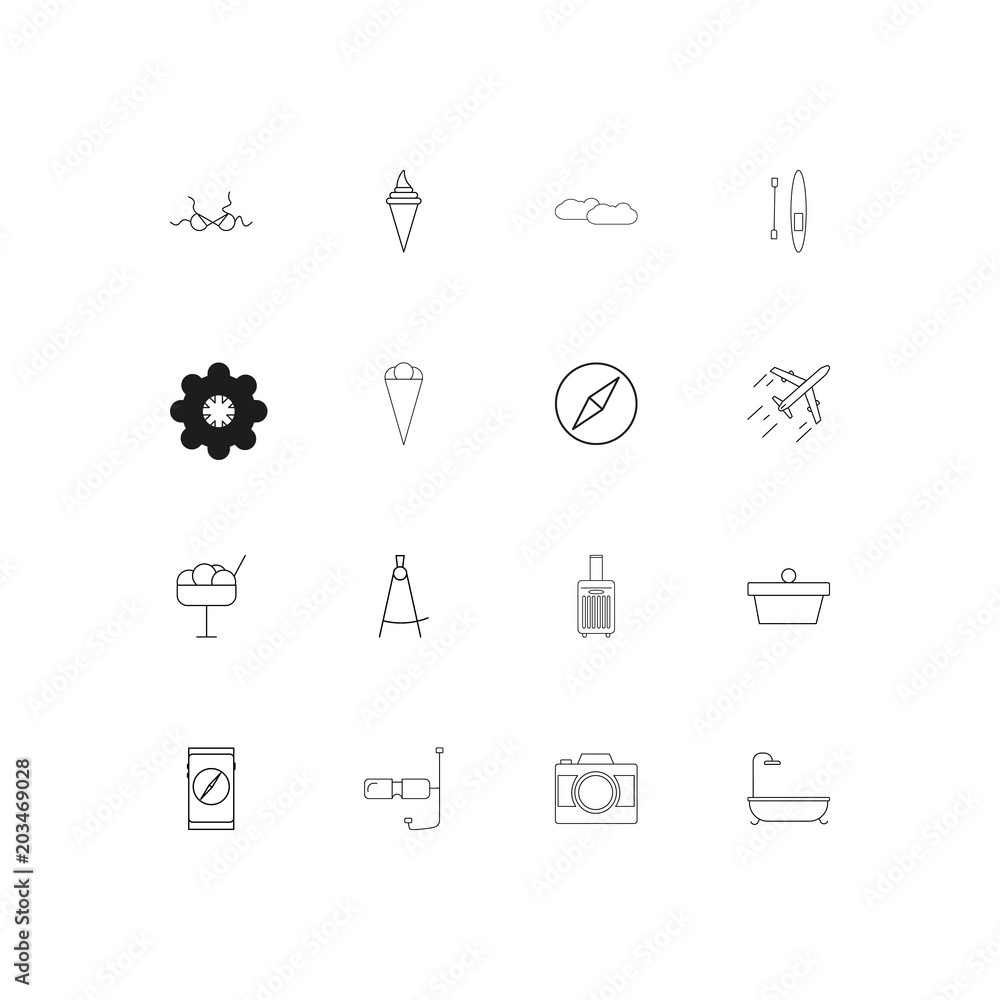 Travel And Tourism linear thin icons set. Outlined simple vector icons Travel And Tourism linear thin icons set. Outlined simple vector icons