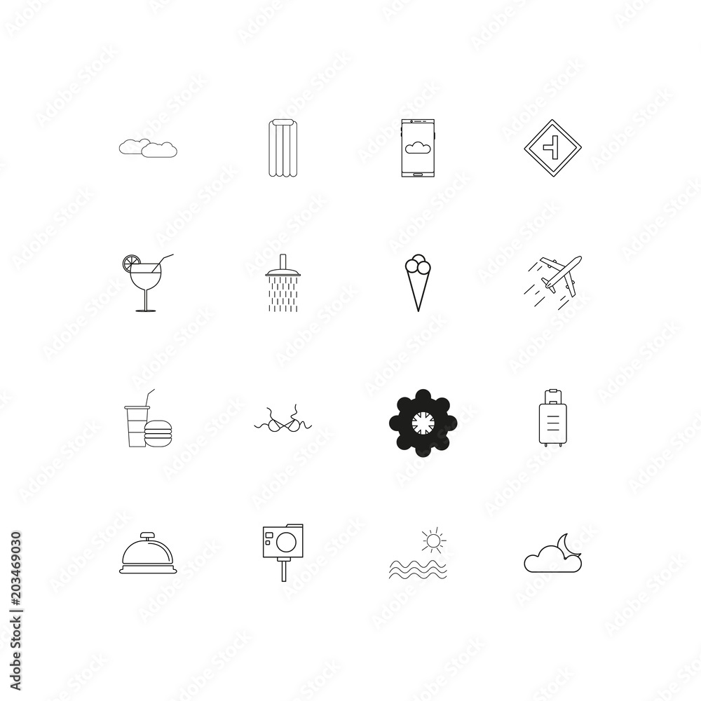 Travel And Tourism linear thin icons set. Outlined simple vector icons Travel And Tourism linear thin icons set. Outlined simple vector icons