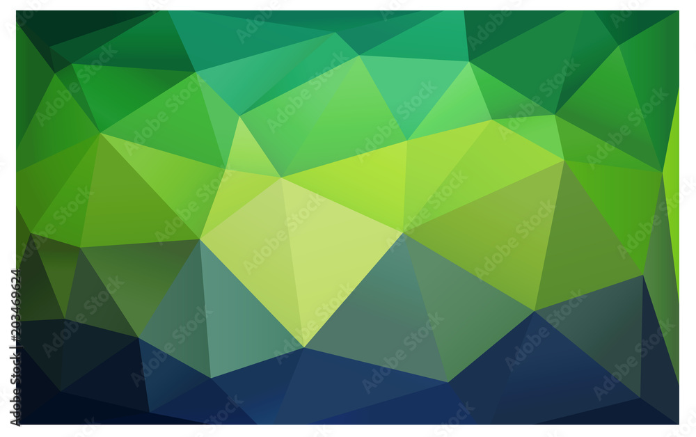 Fototapeta premium Light Blue, Green vector Abstract mosaic background.