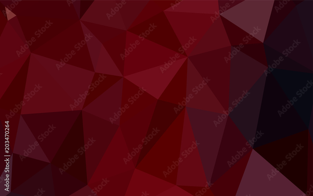 Dark Red vector polygonal template. Dark Red vector polygonal template.