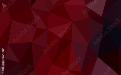 Dark Red vector polygonal template.