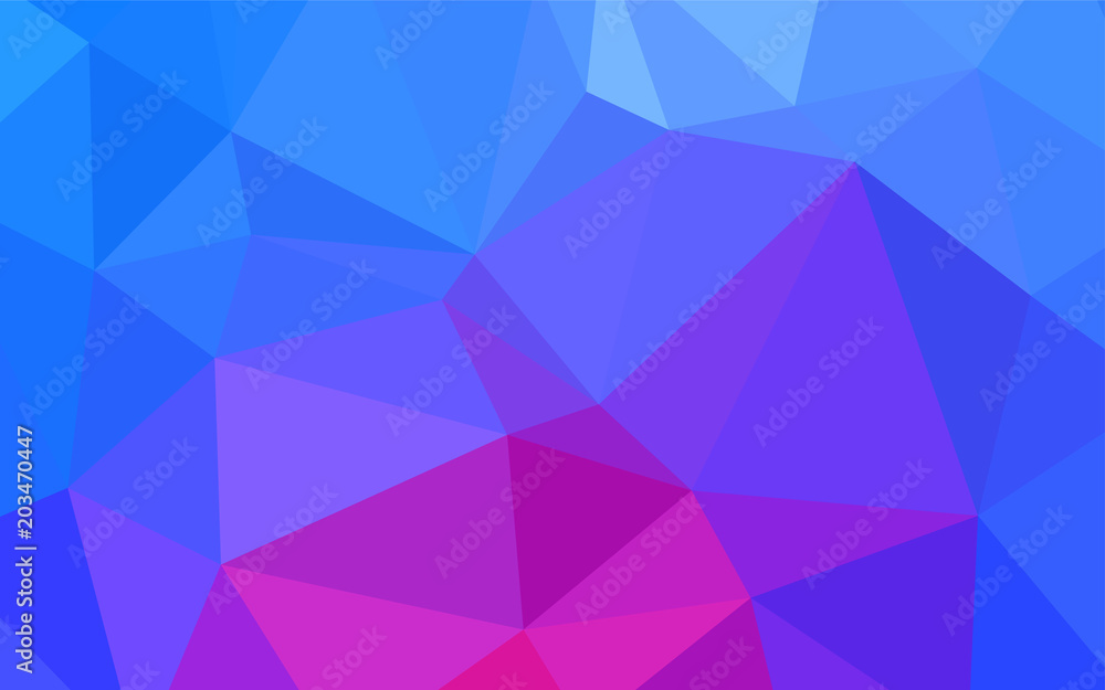 Obraz premium Light Pink, Blue vector shining triangular layout.