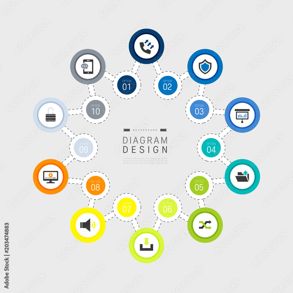Vector info graphic diagram design Vector info graphic diagram design