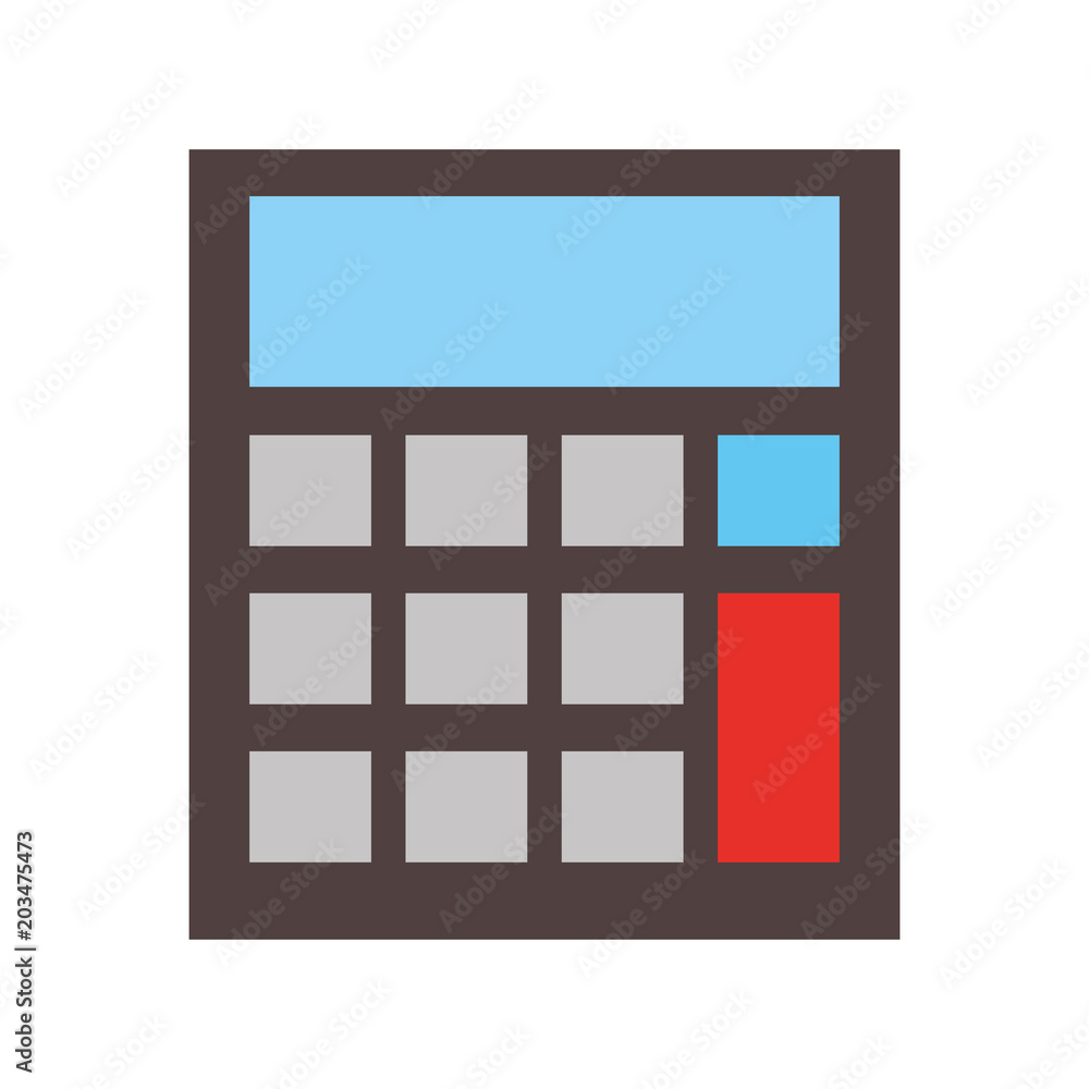 school calculator math finance device vector illustration school calculator math finance device vector illustration