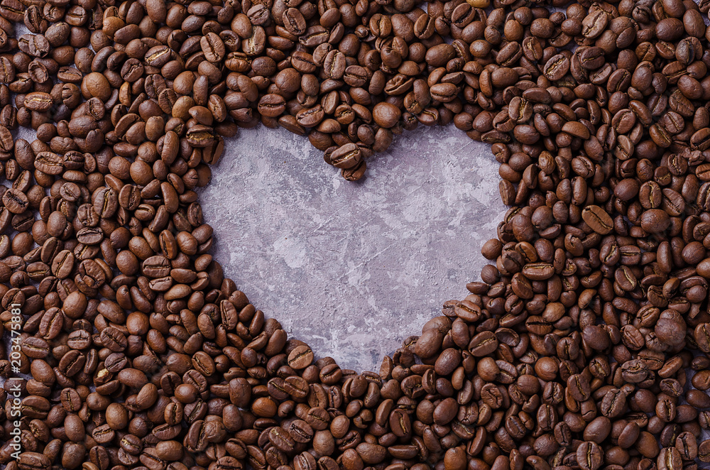 coffee grain background heart coffee grain background heart