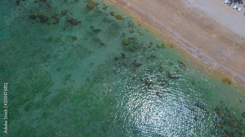 aerial view landscape of water Sea