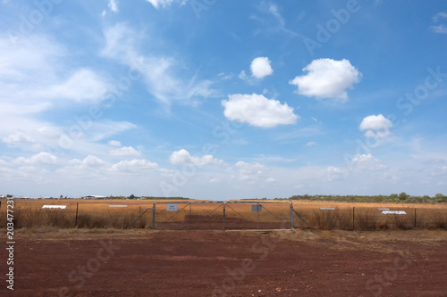 Slika na platnu Rural airfield at Normanton in outback Queensland, Australia