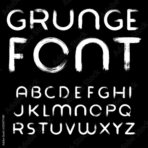 Grunge Paintbrush Font