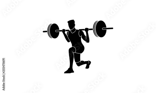 Physical Fitness, Sport Gym Logo  