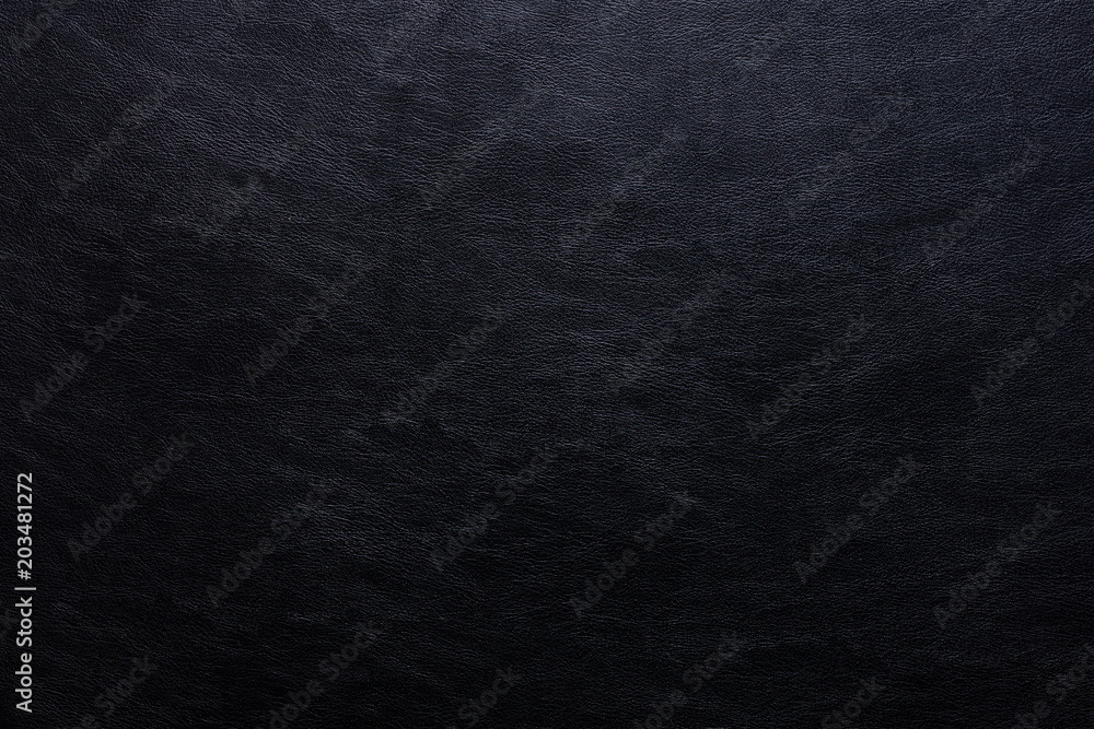 Luxury black leather texture background. Wallpaper and Material concept. Fabric design theme.