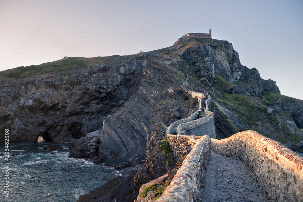 Fototapeta premium San Juan de Gaztelugatxe monastery in the spanish basque coast.