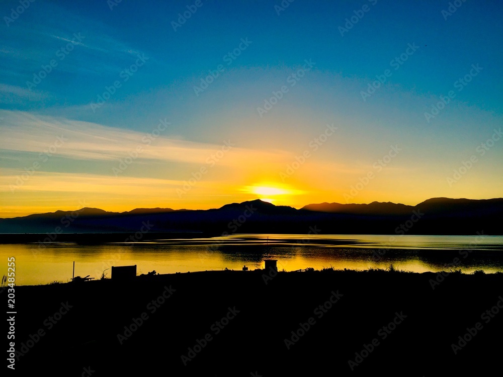 Sonnenuntergang in Lake Ferry / Sunset in Lake Ferry New Zealand / Neuseeland 