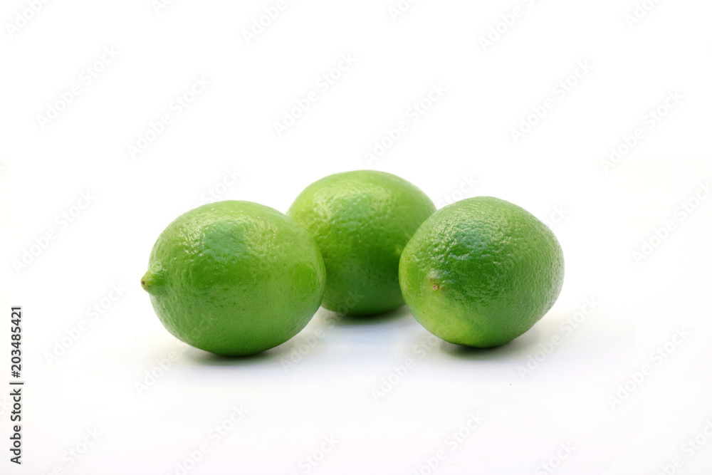 Tropical fresh and delicious lime objects Tropical fresh and delicious lime objects