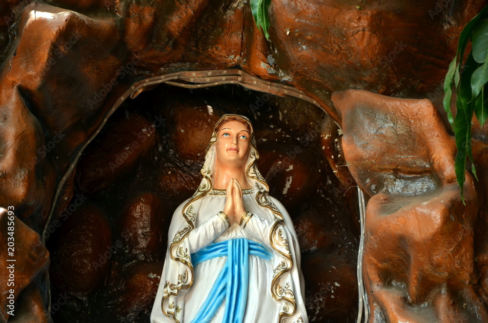 Blessed Virgin Mary, Mother of God in grotto Blessed Virgin Mary, Mother of God in grotto