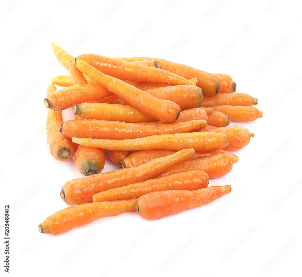 baby carrots isolated baby carrots isolated