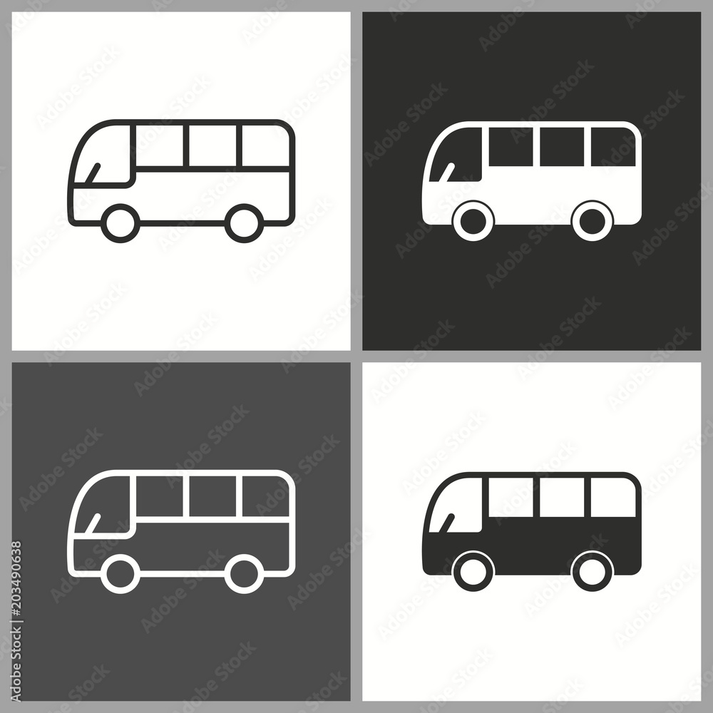Vector bus icon Vector bus icon