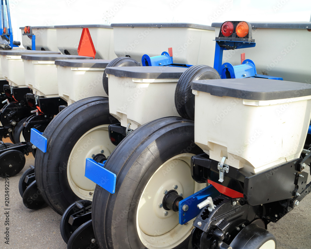 Fototapeta premium Seed drill. Precision sowing machine.