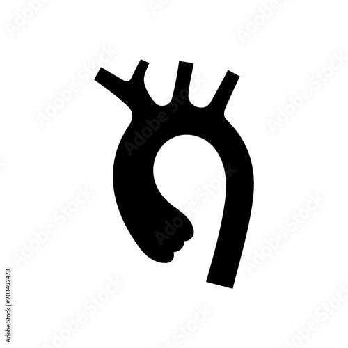 Obraz na płótnie Ascending aorta icon