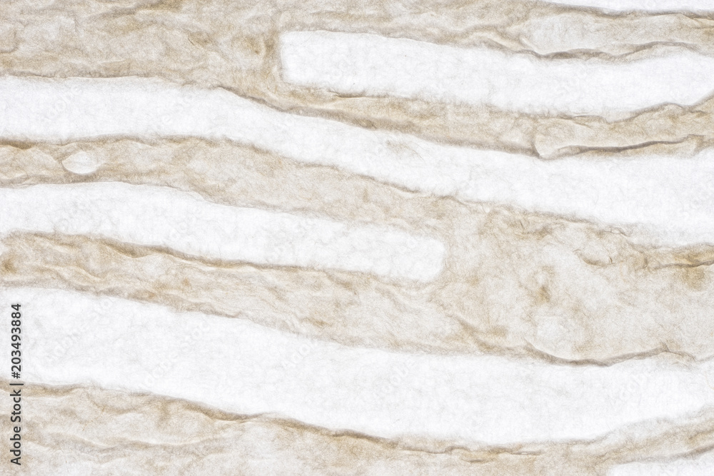 Obraz premium White self made paper pressed sheet texture background. Embossed lace pattern.