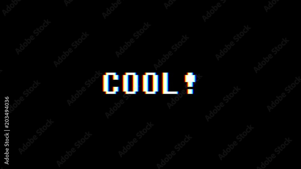 retro videogame COOL word text computer tv glitch interference noise screen animation seamless loop New quality universal vintage motion dynamic animated background colorful joyful video m retro videogame COOL word text computer tv glitch interference noise screen animation seamless loop New quality universal vintage motion dynamic animated background colorful joyful video m