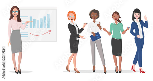 Business Women in Presentation