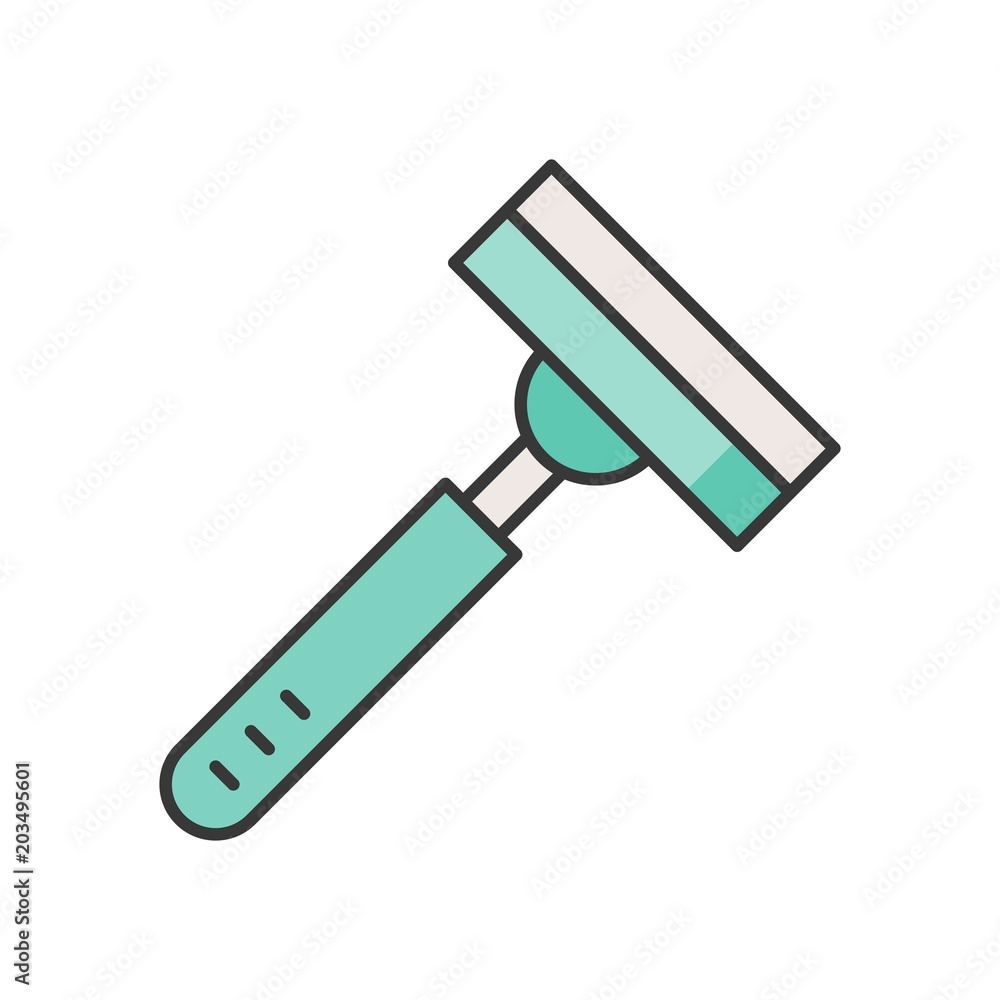 Personal care product, razor filled outline icon Personal care product, razor filled outline icon
