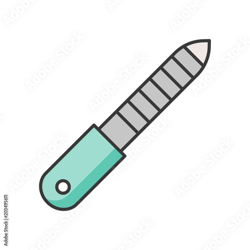 Nail files, Personal care product filled outline icon