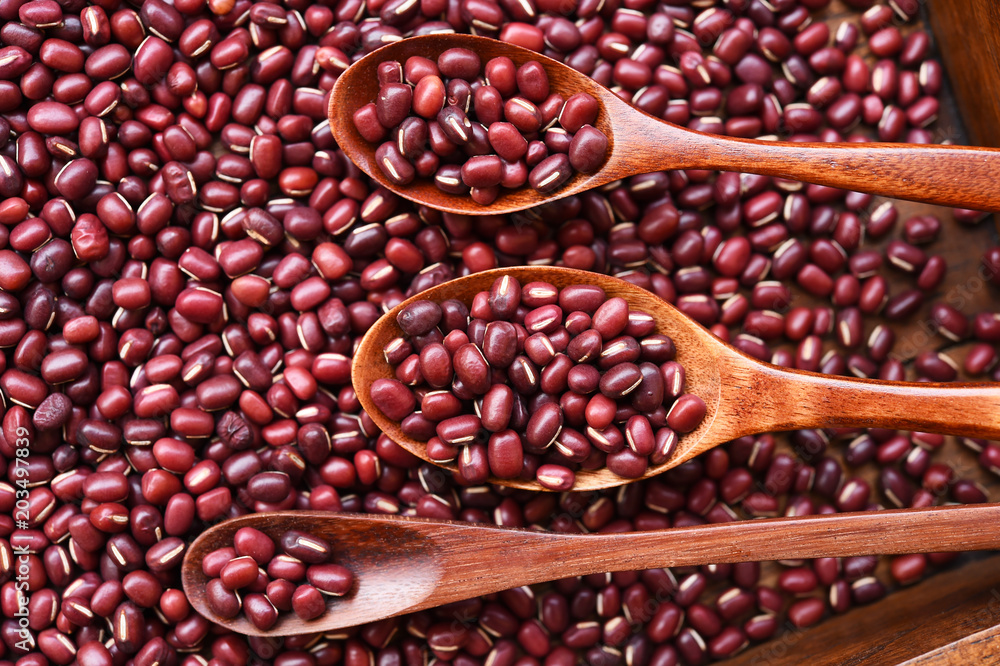 close up of red beans for background close up of red beans for background