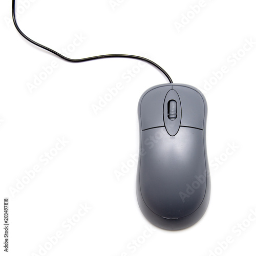 Mouse from computer isolated on white background