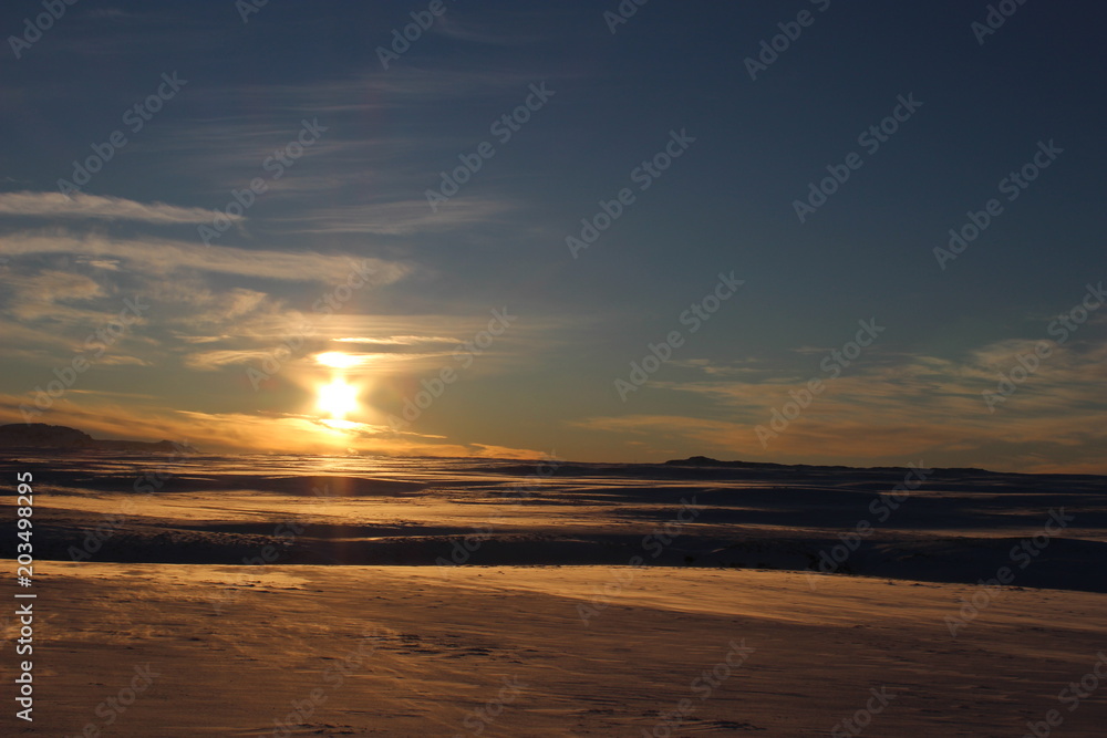 Obraz premium Icelandic sunset