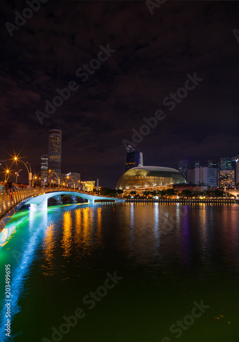 Skyline and business district of Singapore
