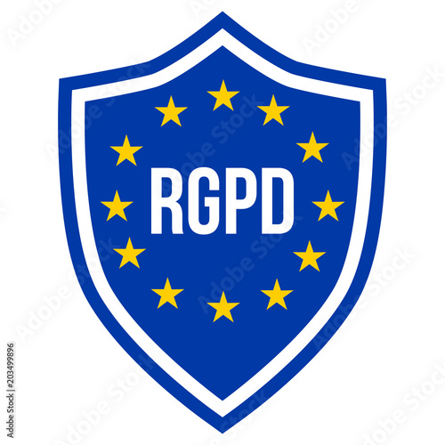 GRPD - Reglement géneral sur la protection des donnees, french version of GDPR - General Data Protection Regulation photo