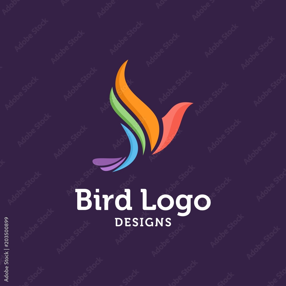 Fototapeta premium Bird logo vector