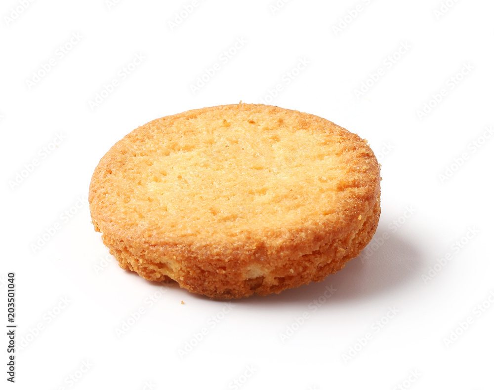 butter cookie on white background butter cookie on white background