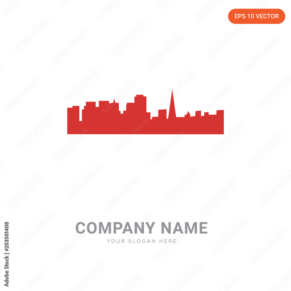 sf skyline company logo design