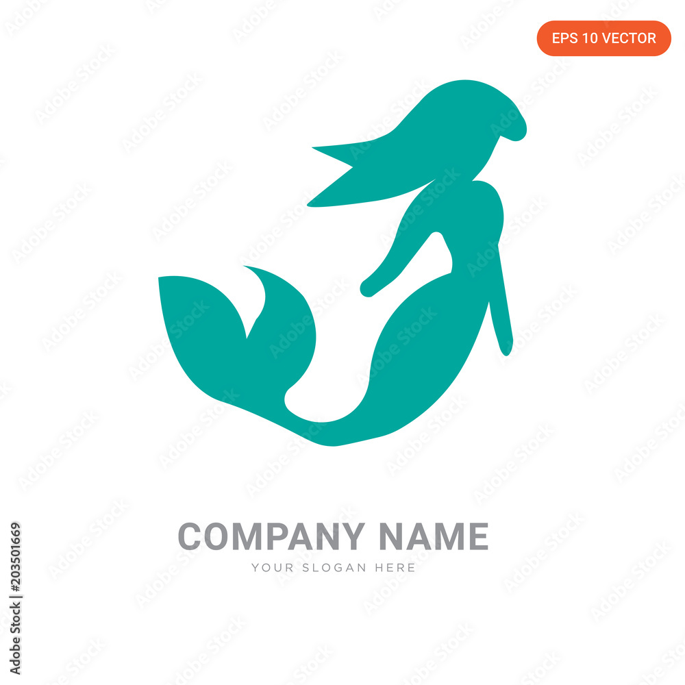 mermaid company logo design mermaid company logo design