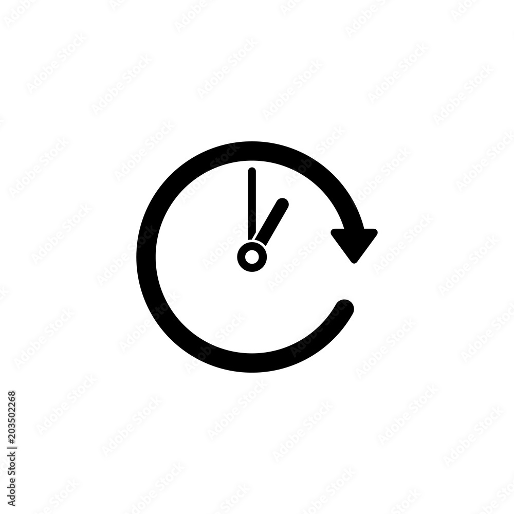Passage of time vector icon Passage of time vector icon