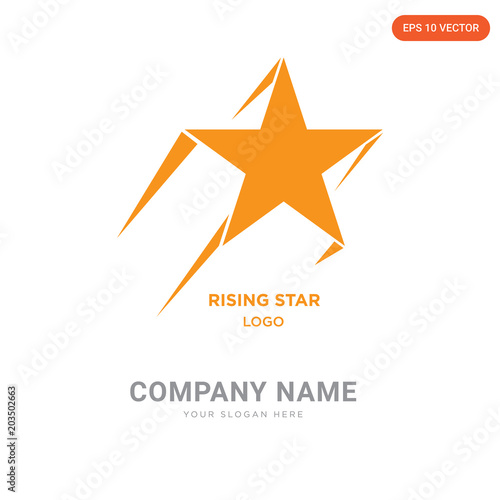 rising star company logo design