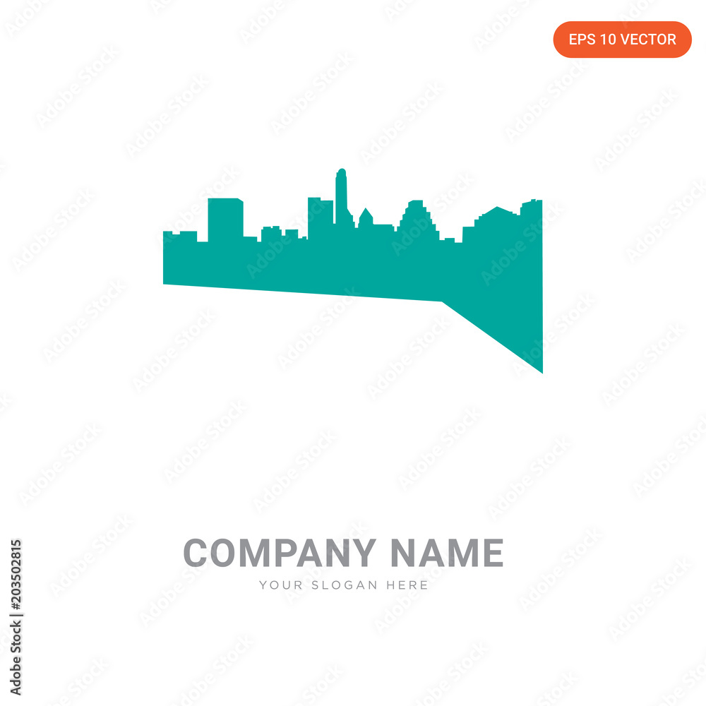 austin skyline company logo design