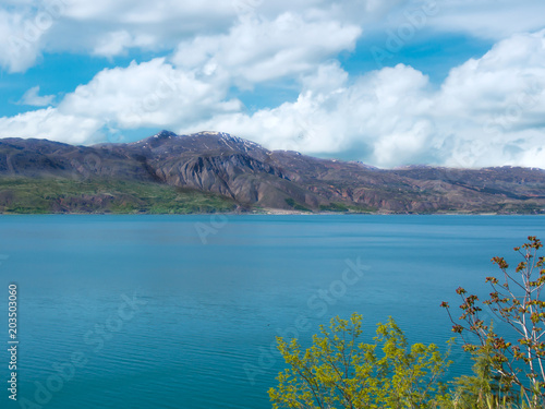 Turkey, Elazig Hazar lake and mountain landscape