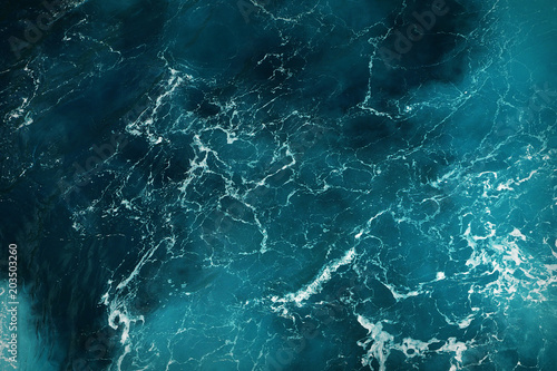 deep blue sea water texture © taviphoto