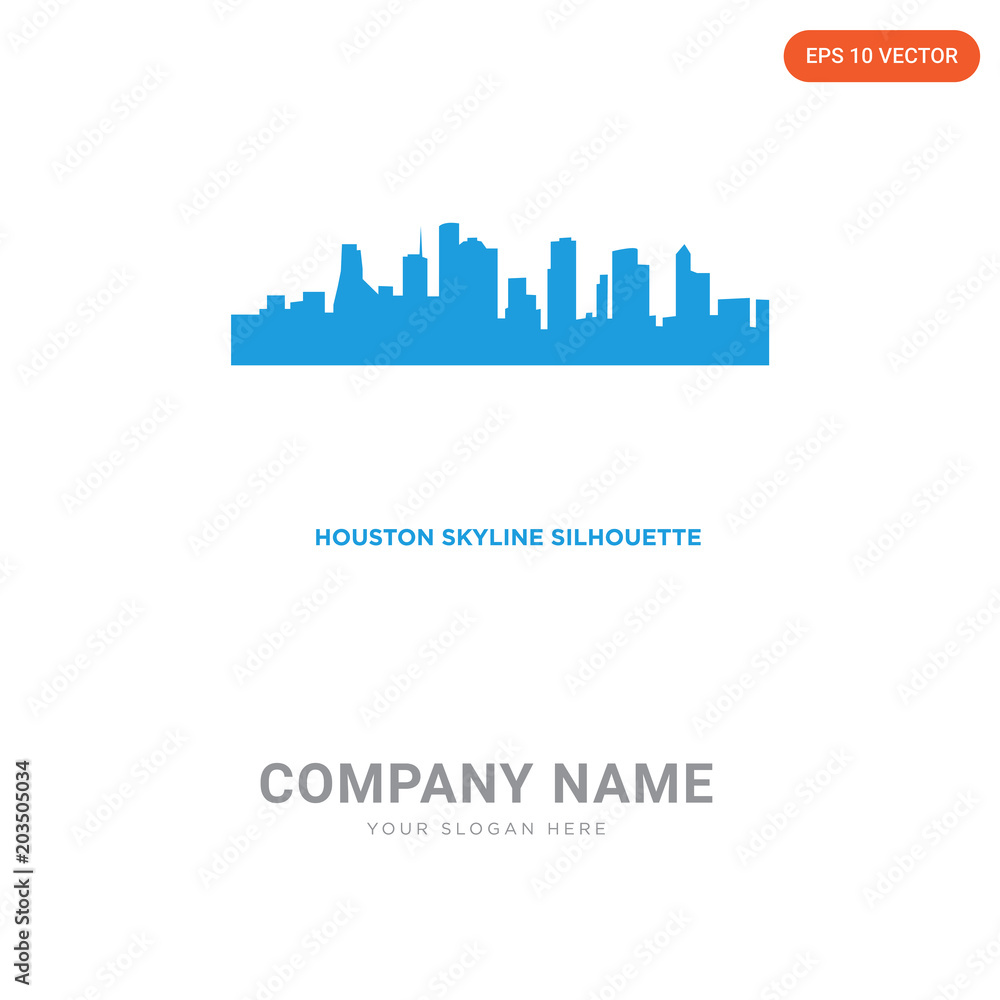 houston skyline company logo design