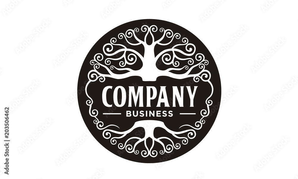 Family Tree of Life Emblem Label Logo design Inspiration Family Tree of Life Emblem Label Logo design Inspiration