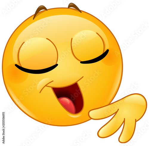 Confident female emoticon