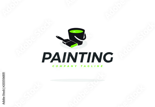 Corporate Painting Logo Vector