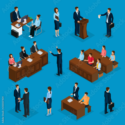 Isometric Lawyers Collection